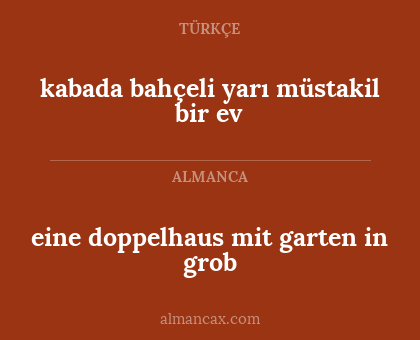 eine doppelhaus mit garten in grob - kabada bahçeli yarı müstakil bir ev
