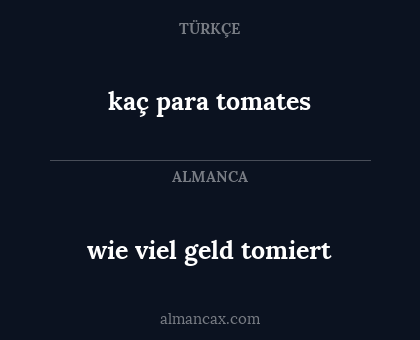 kaç para tomates - wie viel geld tomiert