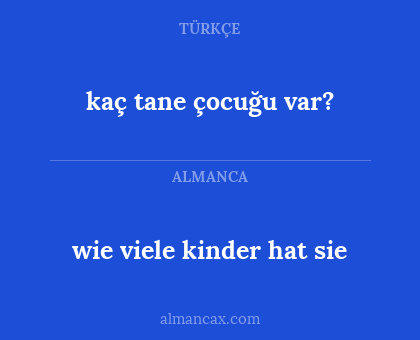 kaç tane çocuğu var? - wie viele kinder hat sie
