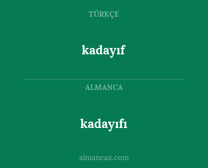 kadayıfı - kadayıf