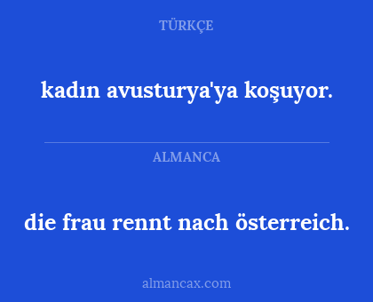 die frau rennt nach österreich. - kadın avusturya'ya koşuyor.