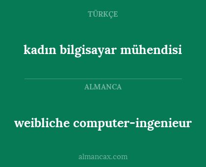 weibliche computer-ingenieur - kadın bilgisayar mühendisi