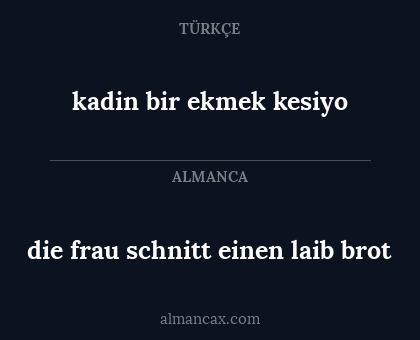 kadin bir ekmek kesiyo - die frau schnitt einen laib brot