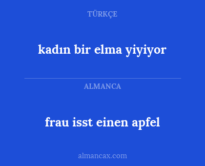 frau isst einen apfel - kadın bir elma yiyiyor