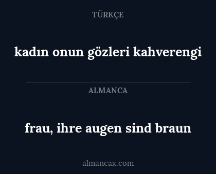 frau, ihre augen sind braun - kadın onun gözleri kahverengi