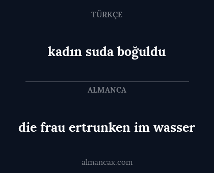 kadın suda boğuldu - die frau ertrunken im wasser