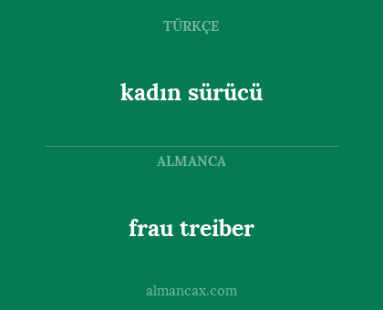 frau treiber - kadın sürücü
