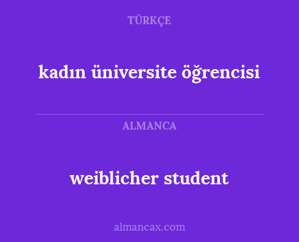 weiblicher student - kadın üniversite öğrencisi