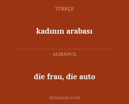 kadının arabası - die frau, die auto