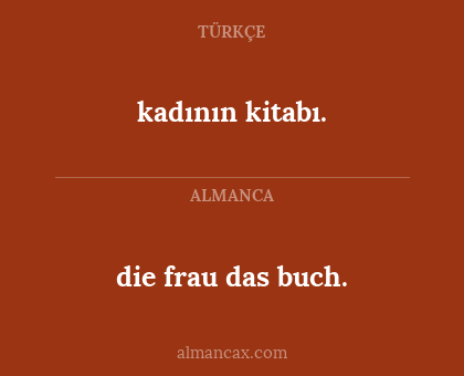 kadının kitabı. - die frau das buch.