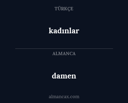 kadınlar - damen