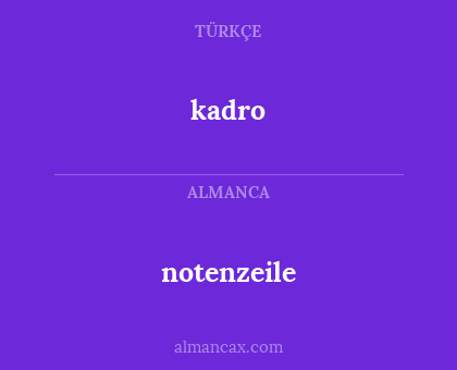 notenzeile - kadro
