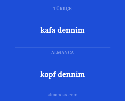 kafa dennim - kopf dennim