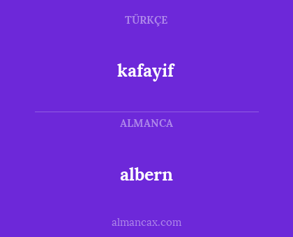 albern - kafayif