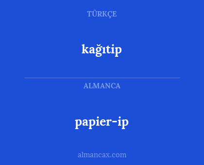 kağıtip - papier-ip