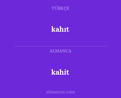kahıt - kahit