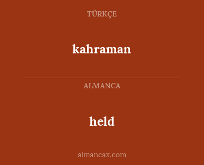 held - kahraman