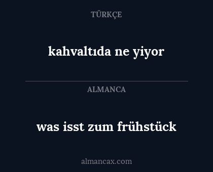 kahvaltıda ne yiyor - was isst zum frühstück