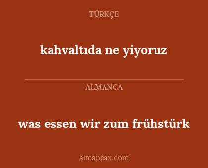 kahvaltıda ne yiyoruz - was essen wir zum frühstürk