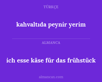 kahvaltıda peynir yerim - ich esse käse für das frühstück