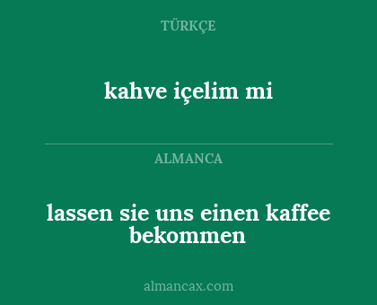 kahve içelim mi - lassen sie uns einen kaffee bekommen