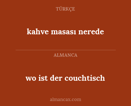 kahve masası nerede - wo ist der couchtisch