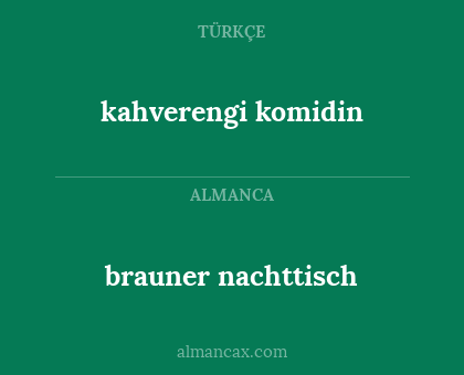 brauner nachttisch - kahverengi komidin