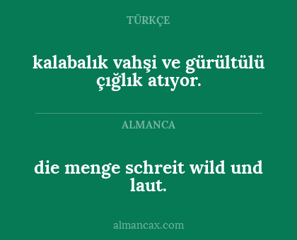 kalabalık vahşi ve gürültülü çığlık atıyor. - die menge schreit wild und laut.