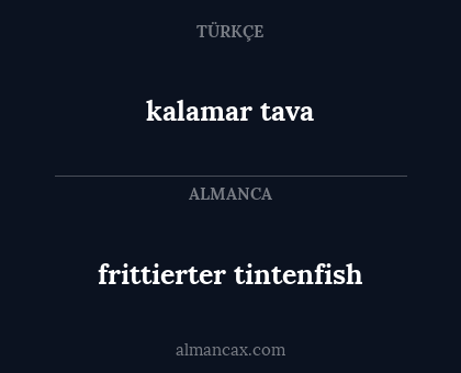 kalamar tava - frittierter tintenfish