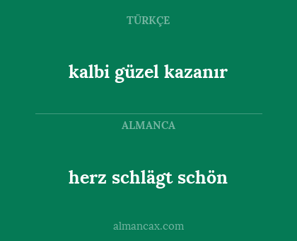 herz schlägt schön - kalbi güzel kazanır