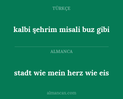 kalbi şehrim misali buz gibi - stadt wie mein herz wie eis