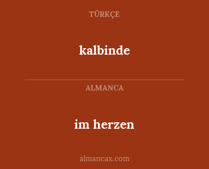 kalbinde - im herzen