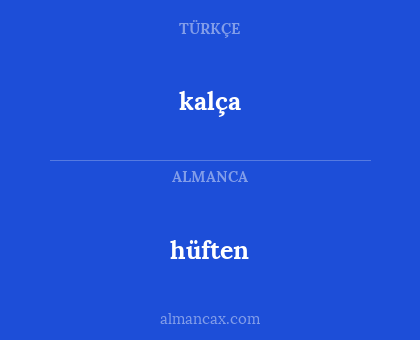 hüften - kalça