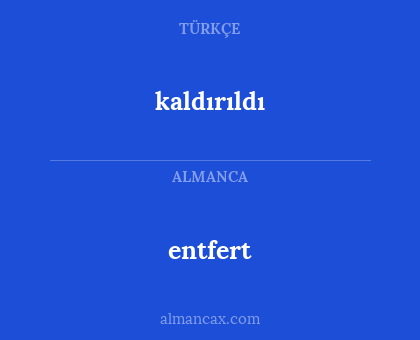entfert - kaldırıldı
