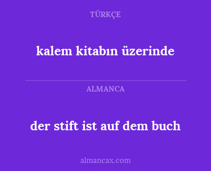 kalem kitabın üzerinde - der stift ist auf dem buch