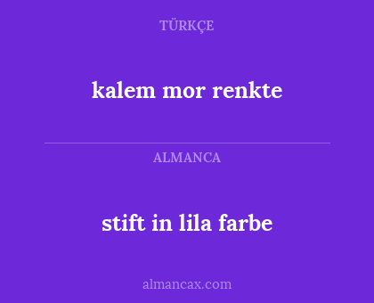 kalem mor renkte - stift in lila farbe