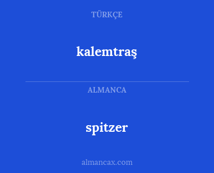 kalemtraş - spitzer