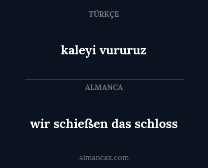 kaleyi vururuz - wir schießen das schloss