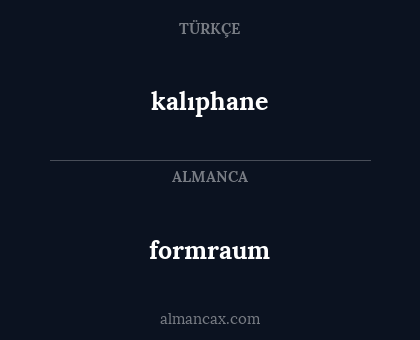 formraum - kalıphane