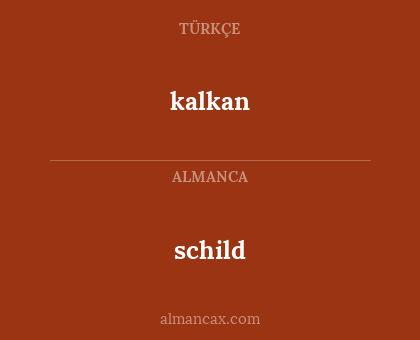 kalkan - schild