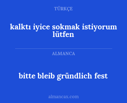 bitte bleib gründlich fest - kalktı iyice sokmak istiyorum lütfen