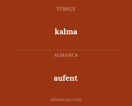 kalma - aufent