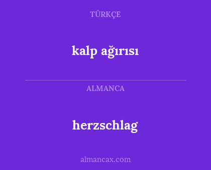 herzschlag - kalp ağırısı