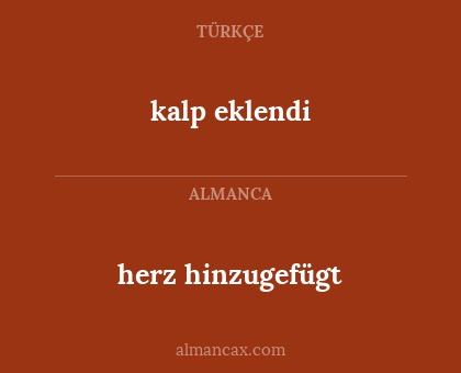 herz hinzugefügt - kalp eklendi