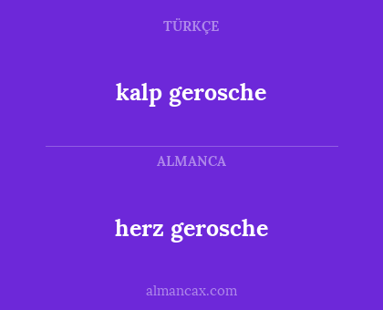 herz gerosche - kalp gerosche