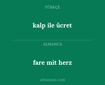 fare mit herz - kalp ile ücret