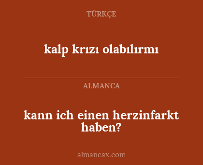 kalp krızı olabılırmı - kann ich einen herzinfarkt haben?