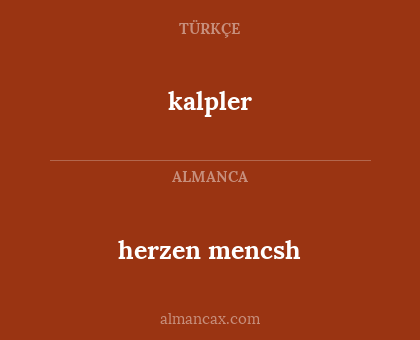 kalpler - herzen mencsh