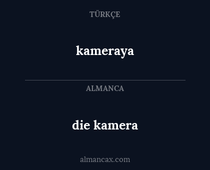 kameraya - die kamera
