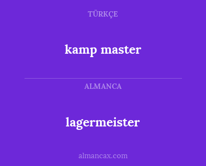 lagermeister - kamp master